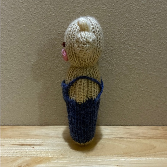 Handmade Knit Cow Plush Toy. Of cuteness - Picture 4 of 6